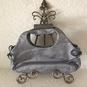 Kate Spade Silver Animal Print Hobo Bag